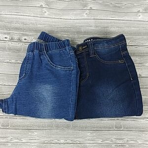 Lot of 2 girls pull up jeggings